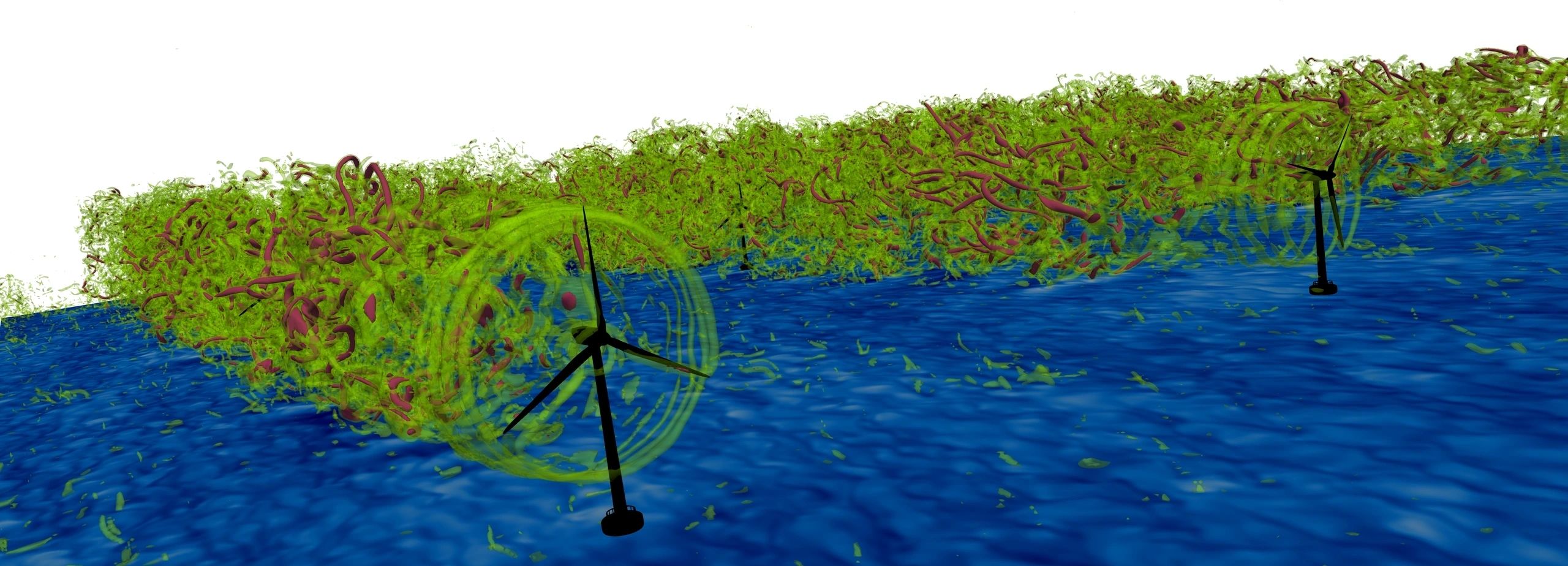 Wind energy flow visualization